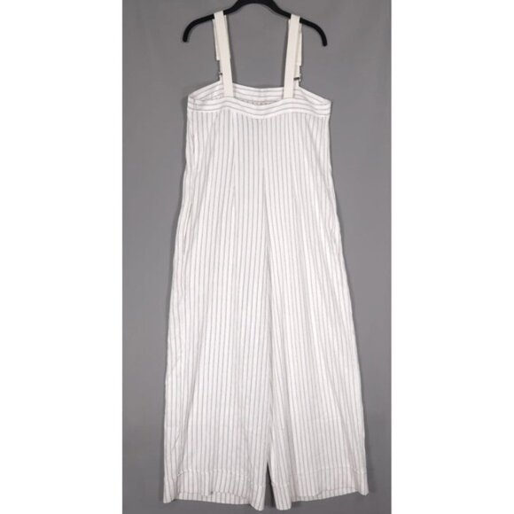 NWT Anthropologie Maeve Waders Wide-Leg Jumpsuit Size 8 Striped White - Picture 5 of 12